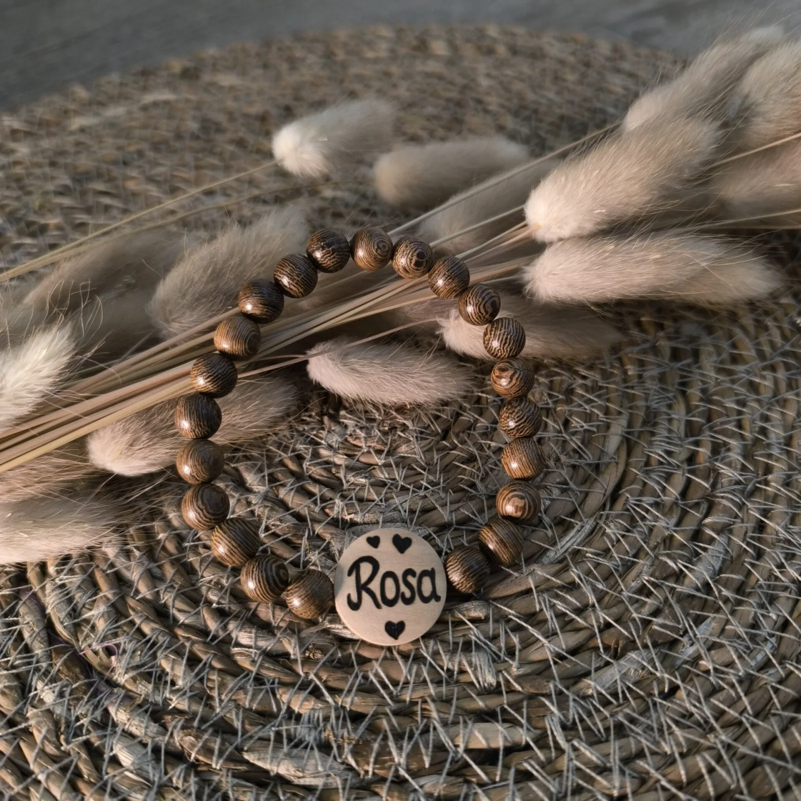 Armband Perlen Rosa