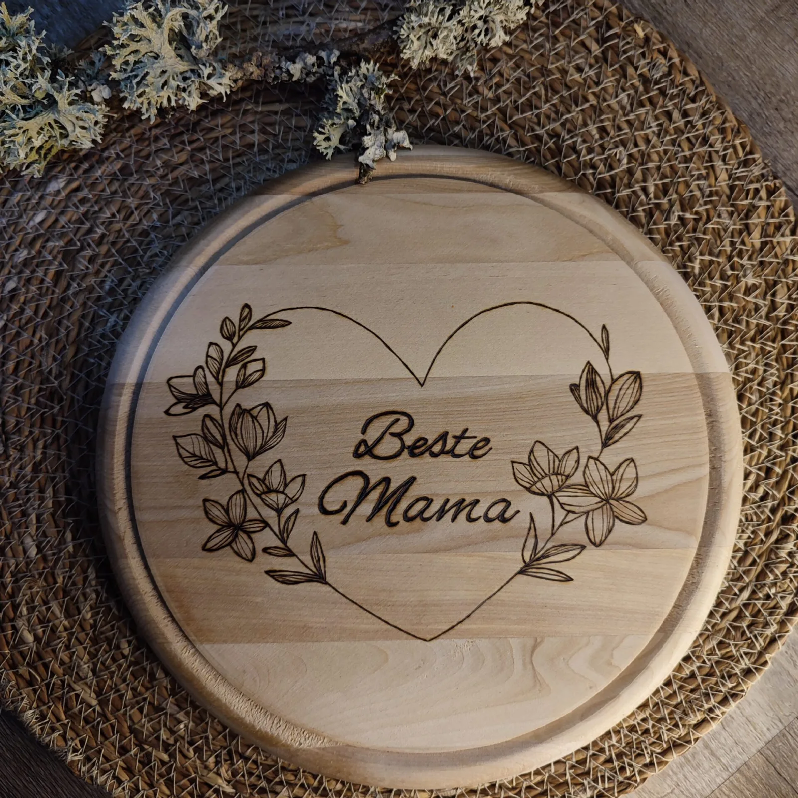Beste Mama rundes Brett