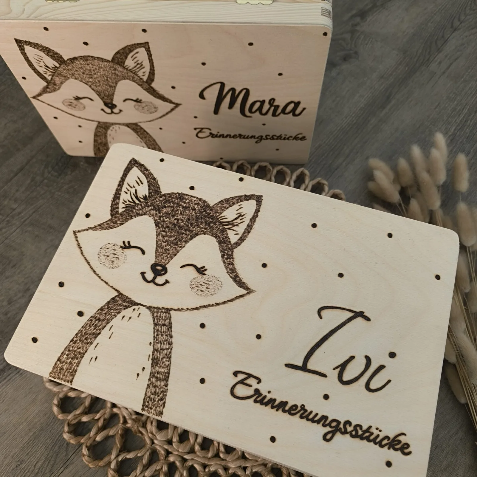 Erinnerungskiste Baby Fuchs