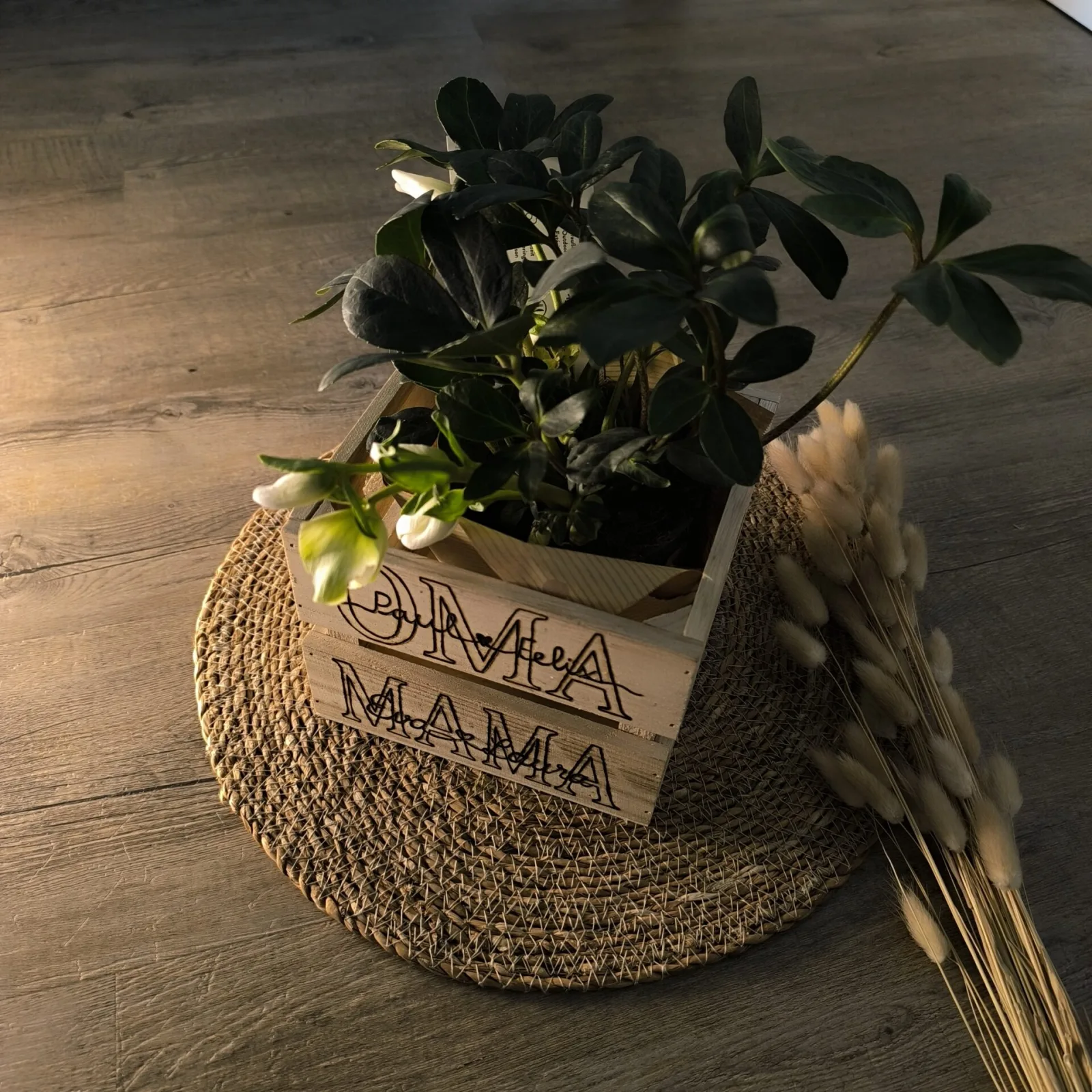 Holzkiste Oma und Mama – Ansicht 3