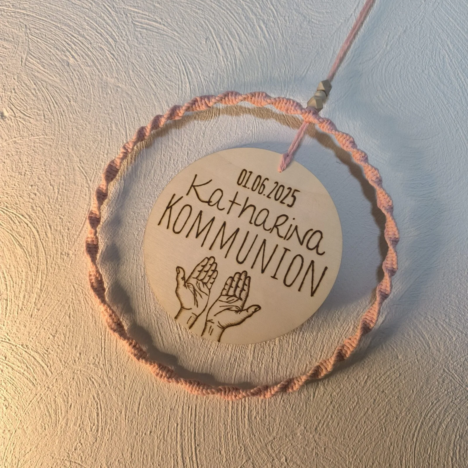 Kranz Kommunion Makramee