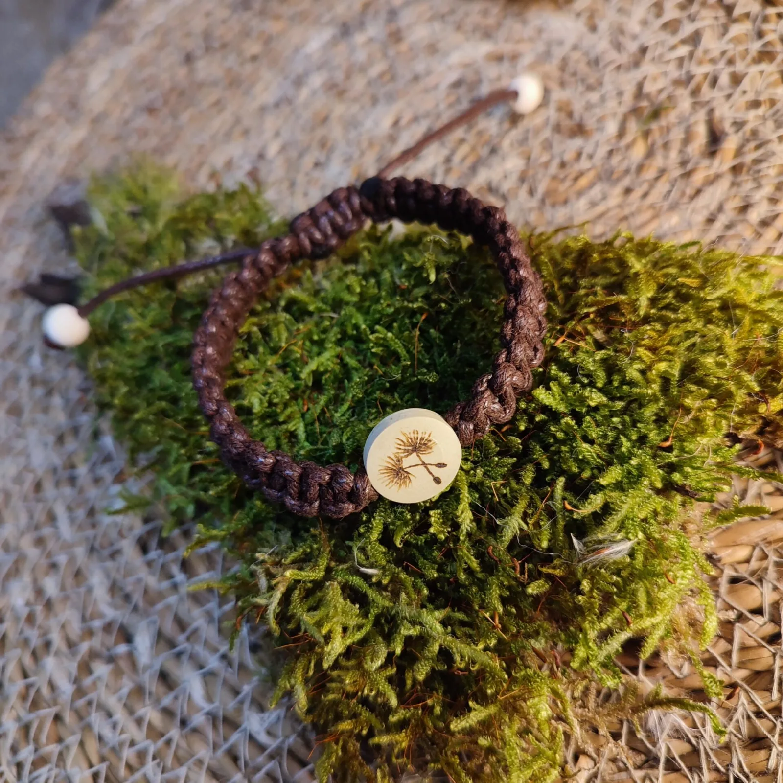 Makramee Armband Pusteblume – Ansicht 2