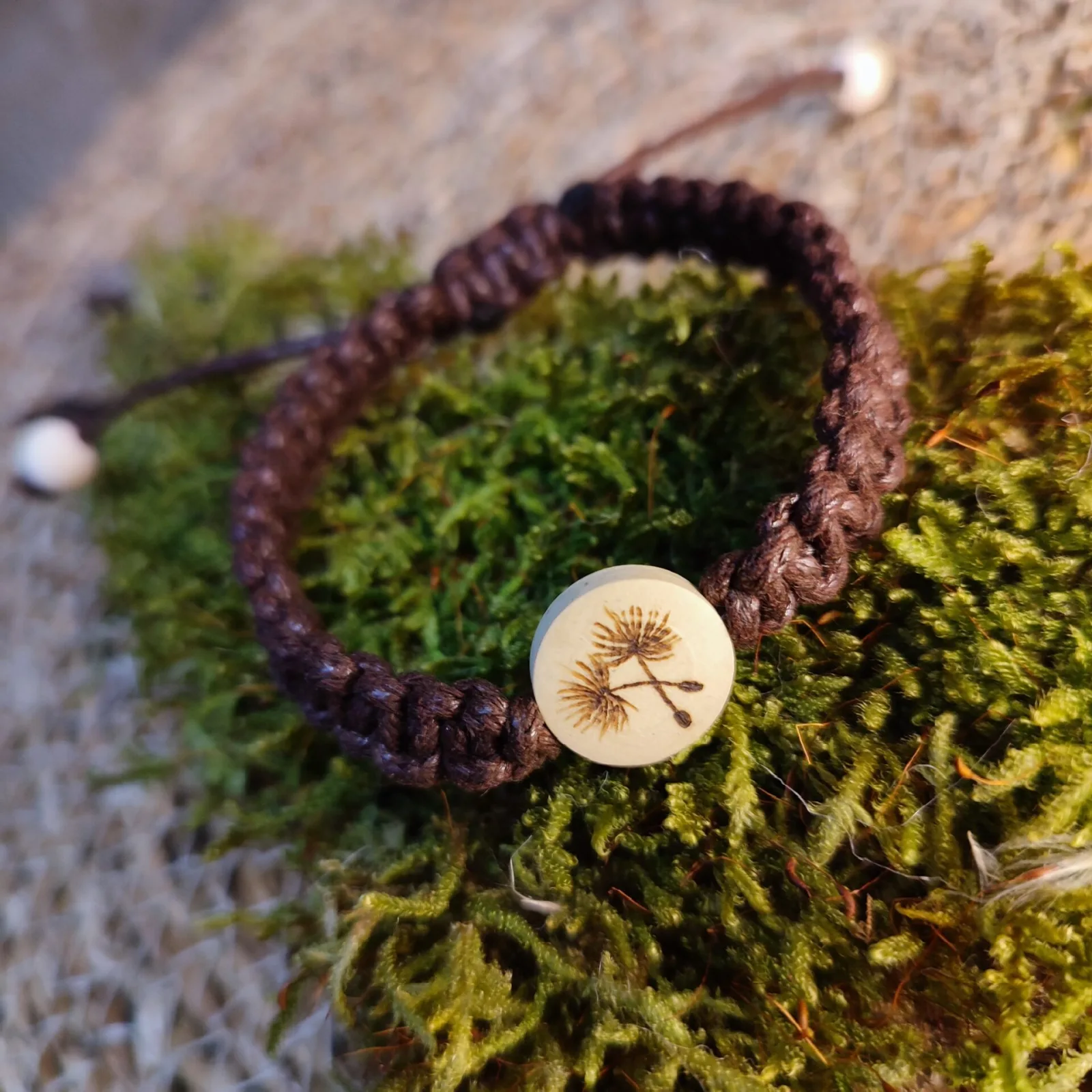 Makramee Armband Pusteblume