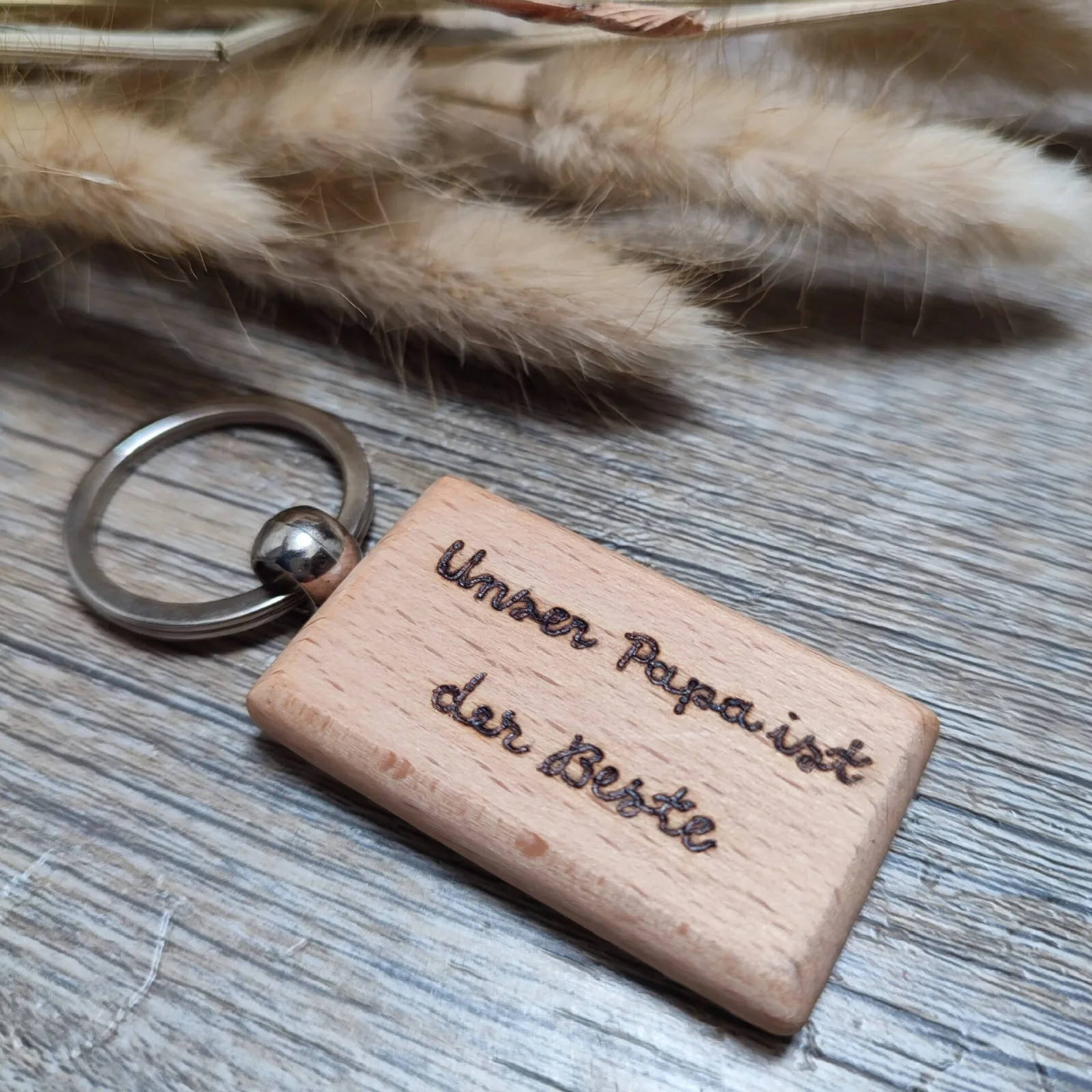 Schlüsselanhänger Holz