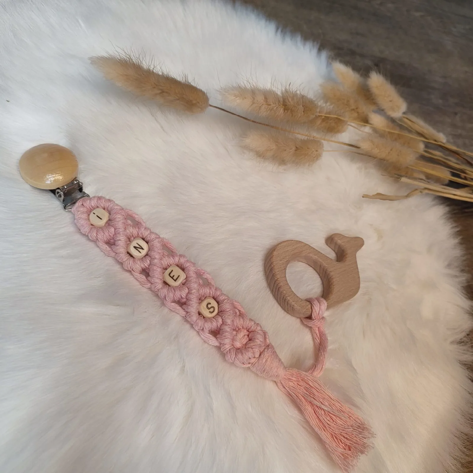 Schnullerkette Makramee