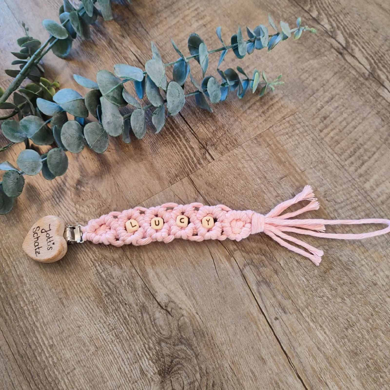 Schnullerkette rosa