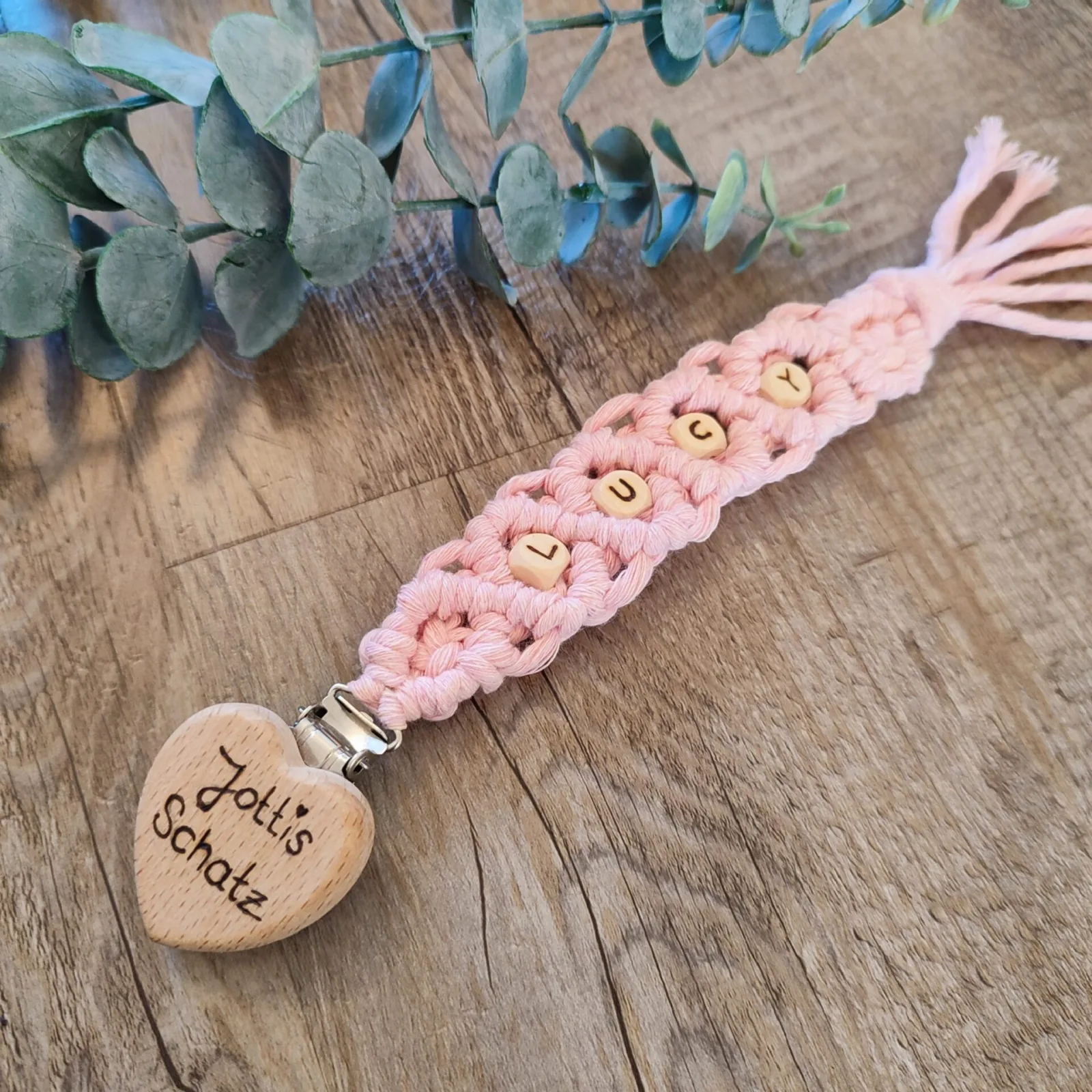 Schnullerkette rosa – Ansicht 2