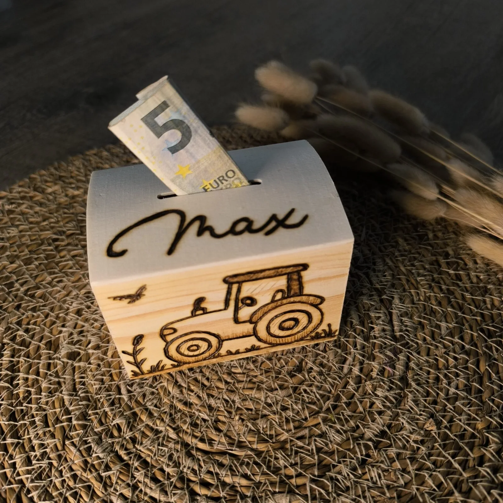 Spardose Traktor