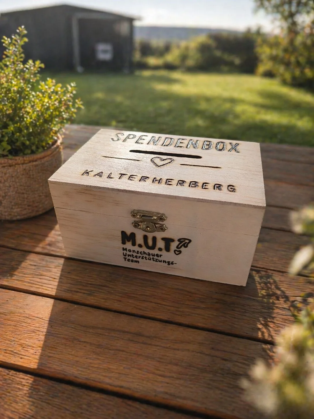 Spendenbox M.U.T. Monschau / Kalterherberg