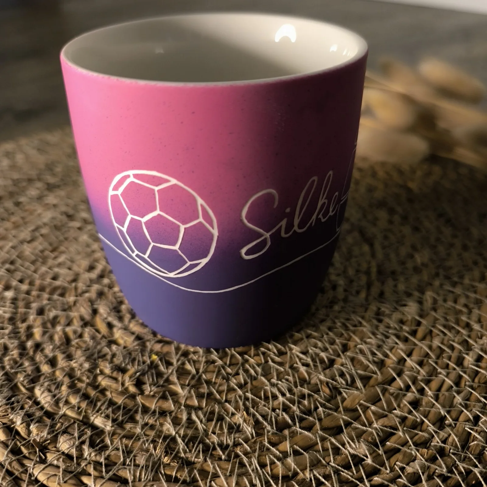 Tasse Fussball Motorrad