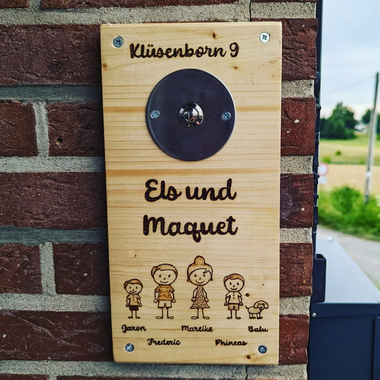 Türschild Klingel