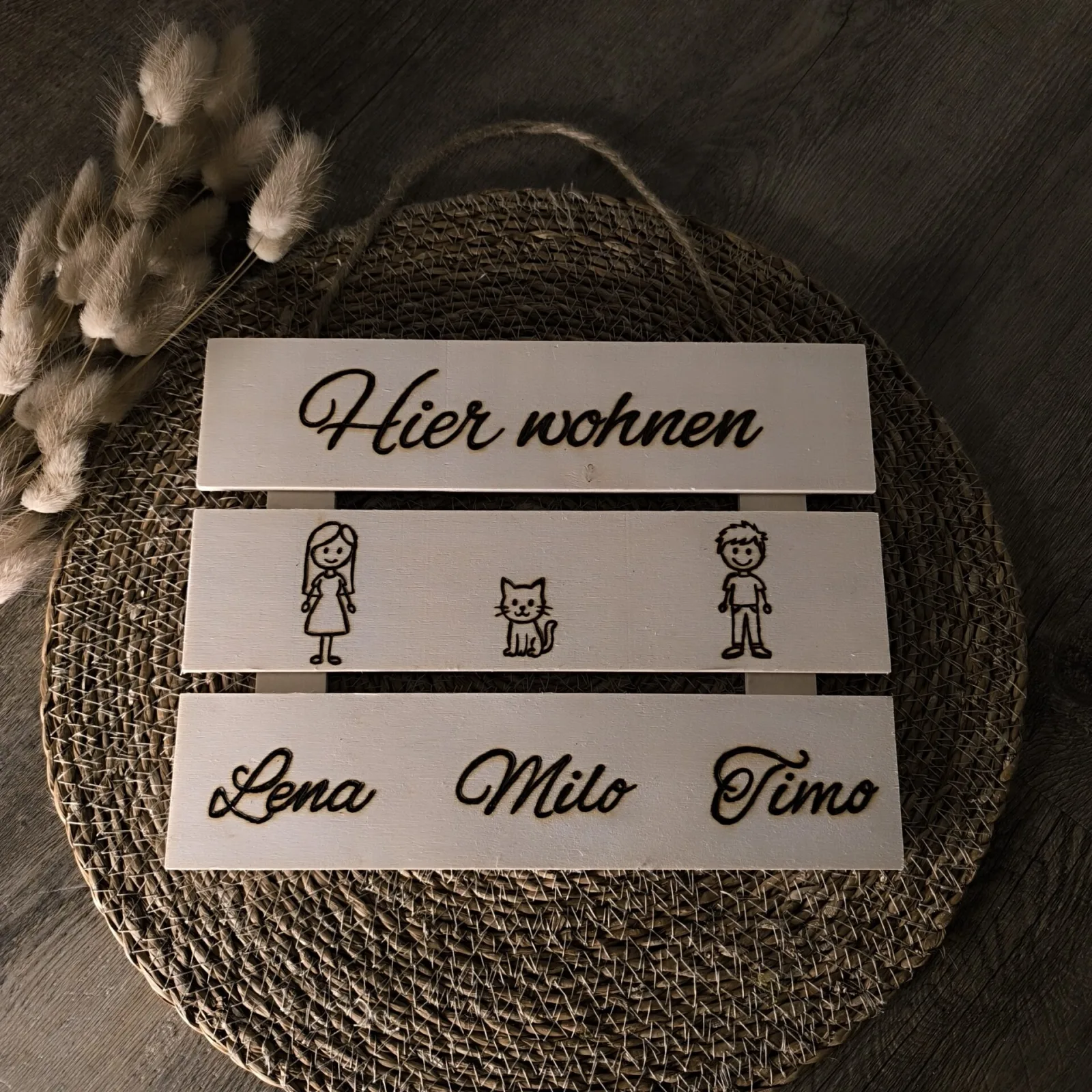 Türschild mit Katze – Ansicht 2